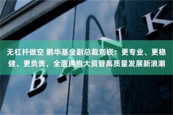 无杠杆做空 鹏华基金副总裁刘嵚：更专业、更稳健、更负责，全面拥抱大资管高质量发展新浪潮