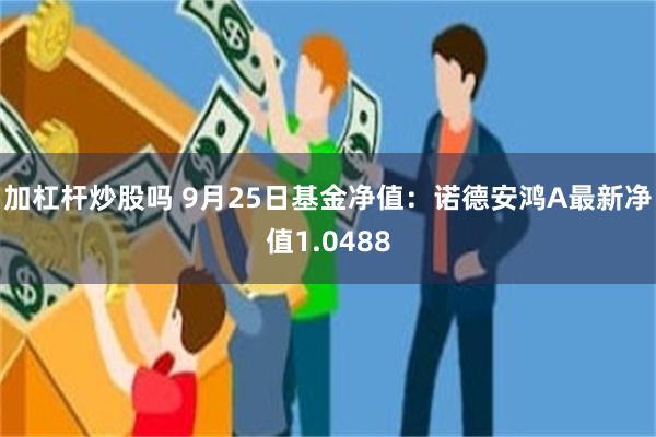 加杠杆炒股吗 9月25日基金净值：诺德安鸿A最新净值1.0488