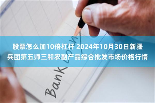 股票怎么加10倍杠杆 2024年10月30日新疆兵团第五