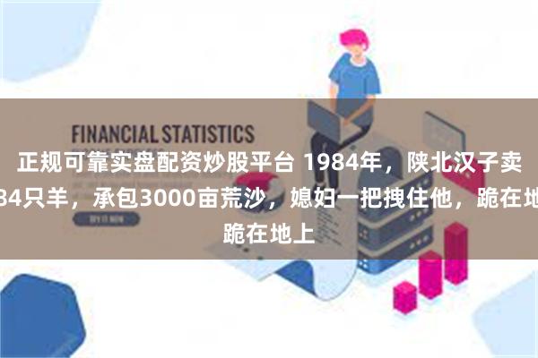 正规可靠实盘配资炒股平台 1984年，陕北汉子卖掉84只羊，