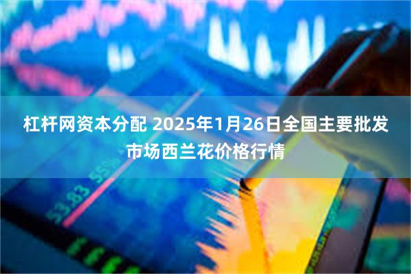 杠杆网资本分配 2025年1月26日全国主要批发市场西兰花价格行情