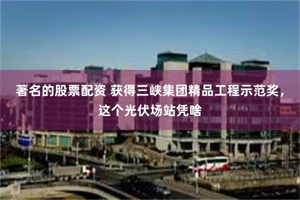 著名的股票配资 获得三峡集团精品工程示范奖，这个光伏场站凭啥